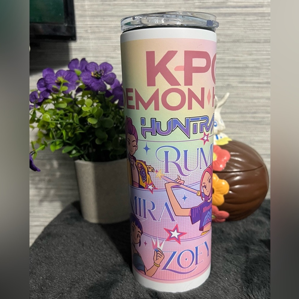 Colorful K-Pop Themed 20oz Tumbler